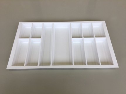 фото лоток для столовых приборов classico globe, в ящик legrabox 900/500, белый матовый