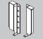 magic-pro крепление задней стенки h=126 мм, цвет - графит (0016637)