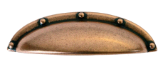 19.1959.33 metakor. ручка-скоба shell,  состаренная красная медь, 64/92 мм