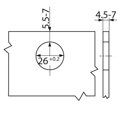 фото петля clip top для стекл.дверей,угловая +20°