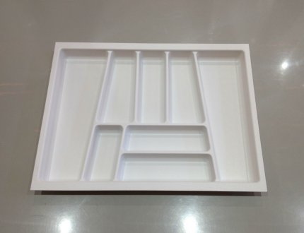 фото лоток для столовых приборов trend ii, в ящик 700/500, белый матовый