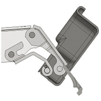 фото ограничитель угла открывания до 86° для петель 107°