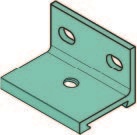 уголок для крепления трека, 50/80кг