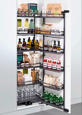 фото тандем ii, комплект 450 мм н1700, 5 полок, арена стиль, цвет антрацит (2376599846)