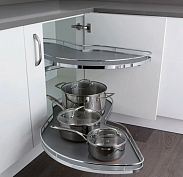 леманс 400 мм комплект 2 полки, 2 доводчика, левый, арена классик, цвет хром, (0479270005)