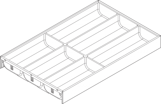фото ambia-line лотки нд 500мм, ш 300мм, сталь,сер.орион