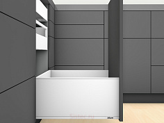 выдвижной ящик legrabox pure f,высокий,500 мм,белый шелк