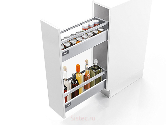 фото бутылочница 200, 450, 2 х tandembox antaro, m + m с 1 релингом c, серый