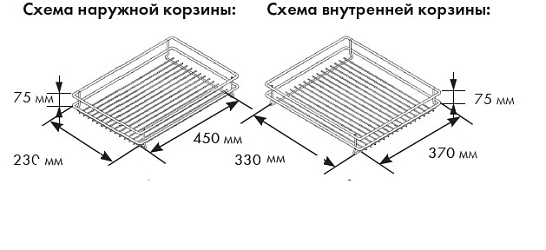 фото vauth-sagel  волшебный угол классик,фасадн.крепл.,шир.фасада 400-450 мм, выдвижение - правое