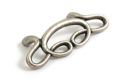 15053z0640b.25 marella ручка-скоба 053 capriccio,старое серебро,64мм (распродажа)