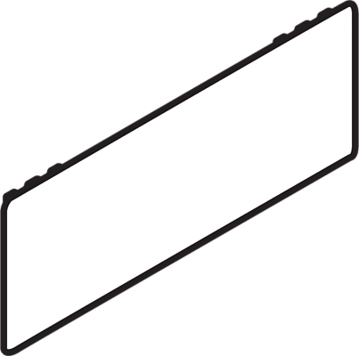 фото legrabox заглушка внешн.с лого blum,терра-черный,симм.