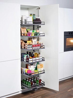 фото тандем соло комплект внут. высота 1300 мм, 4 полки,  арена стиль, цвет антрацит, дно антарцит антис