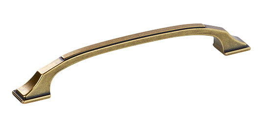 фото 15233z12800.07 roberto marella ручка-скоба imperia, состаренное золото 128мм