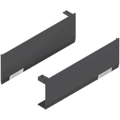 фото hf/hs/hl top заглушка основная, тёмно-серая + малая симметр. нерж., l+r
