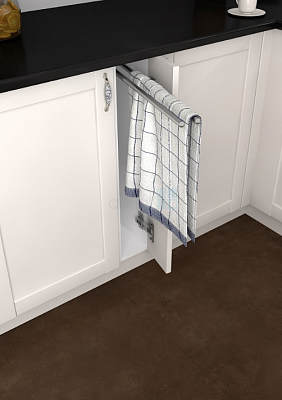 фото держатель для полотенец выдвижной, алюминий