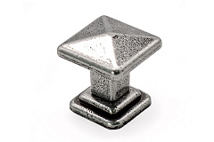 19.4100.58 metakor. ручка-кнопка tower square,  глянцевое олово, 35х35