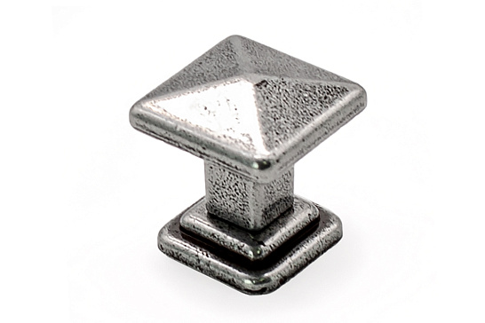 фото 19.4100.58 metakor. ручка-кнопка tower square,  глянцевое олово, 35х35