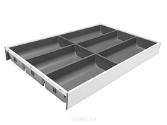 ambia-line лотки нд 500мм, ш 300мм, сталь, белый шелк/серый орион