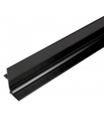 фото 901009 вертикальный профиль (боковой) для фасадов без ручек (46х22 мм), черный, 5 м.