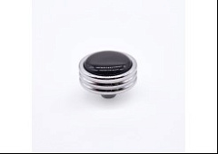 p49.07.00.crg giusti. ручка-кнопка с фарфоровой вставкой, хром/блестящий черный фарфор, 34 мм