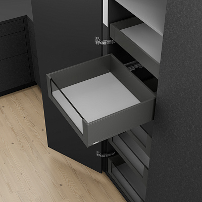 фото внутренний legrabox pure c,высокий, панель с вставкой,500 мм,серый орион 