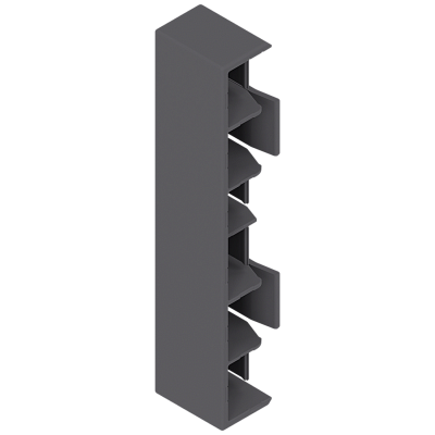 фото merivobox заглушка для задней стенки высотой m до высоты e, симметричная, орион серый (мойка)