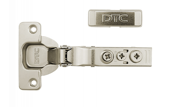 фото петля 110° dtc pivot-star snap-on накладная с доводчиком 45 мм (0020444)