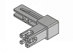 крепежный уголок smartcube, 2-х сторонний, черный