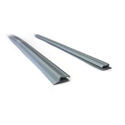 комплект декор.профилей для торцов пластик.вкладыша l=480мм,серый