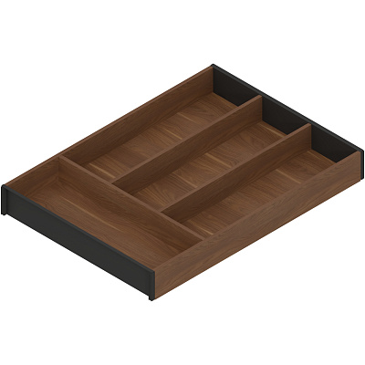 фото ambia-line лотки нд 450мм, ш 300мм, орех теннесси/терра-черный