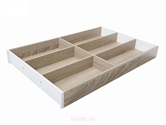 ambia-line лотки нд 500мм, ш 300мм, дуб бардолино/белый шелк