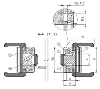коробка для универсального рото-механизма без наличников