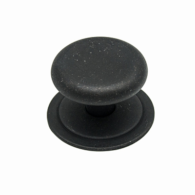 фото 13.4144.53 metakor. ручка-кнопка aruba, чугун, d40/h29, с основанием