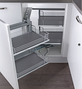 волшебный угол 450 - 600 мм комплект, левый, арена классик, цвет титан, (2604070102)