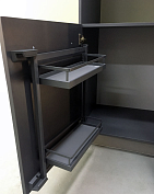 тандем сайд 600 мм комплект, рама h800, арена стиль, 3 полки, цвет антрацит, дно антрацит, антислип