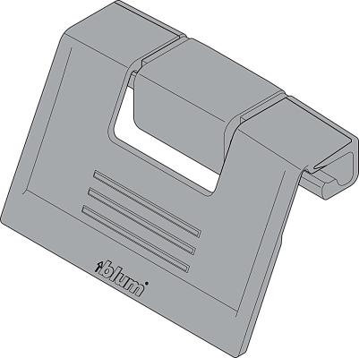 фото ручка для внутреннего ящика intivo/antaro без поводка, белый шелк