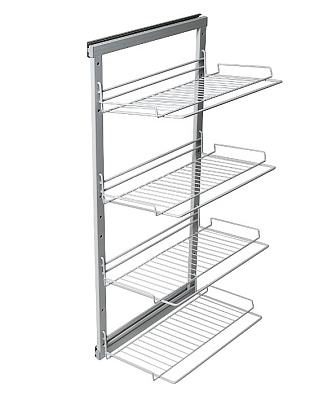 обувница выдвижная на рамке 4-х уровневая, хром (код 638)