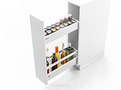 бутылочница 200, 500, 2 х tandembox antaro, m + m с 1 релингом c, серый