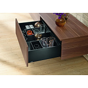 выдвижной ящик legrabox pure c,высокий,350 мм,черный матовый