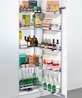 фото тандем ii, комплект 450 мм н1700, 5 полок, арена классик, цвет хром, (2376520005)