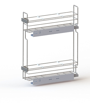 бутылочница 150 мм правая с направляющими blum + tip-on