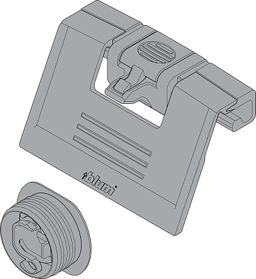 фото ручка для внутреннего ящика antaro с поводком, светло-серая