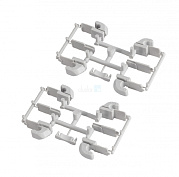 комплект держателей для корзин волшебного уголка, 4 шт., серый