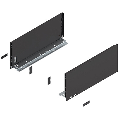 фото legrabox царга c,400мм,терра-черный,l+r+загл