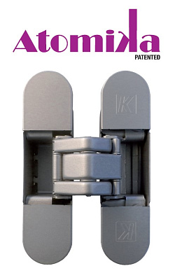 фото скрытая петля atomika, матовый хром new