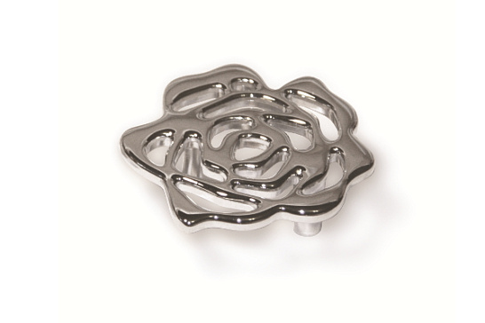 фото 15163z0600.36 marella ручка 163 floris,роза малая,хром,32мм (распродажа)