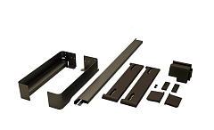 рама-держатель выдвижная 450 мм, конеро w 810-870 мм, d 475 мм,со штангой,без напр и вешалок,шампань