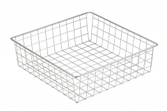 корзина сотовая серии 1 400х400х120, хром (код 416)