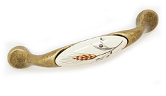 m10.01.81.d1g  giusti ручка-скоба, бронза,фарфор,96 мм (распродажа)