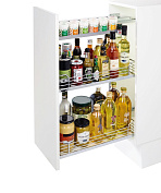 комфорт ii 300 мм,комплект,правый(напр.слева)2 полки+ полка/специй,арена класси, цвет хром,дно серый